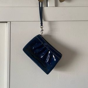 Navy Blue Coach Wristlet